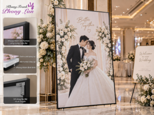 khung ảnh cưới sảnh tiệc