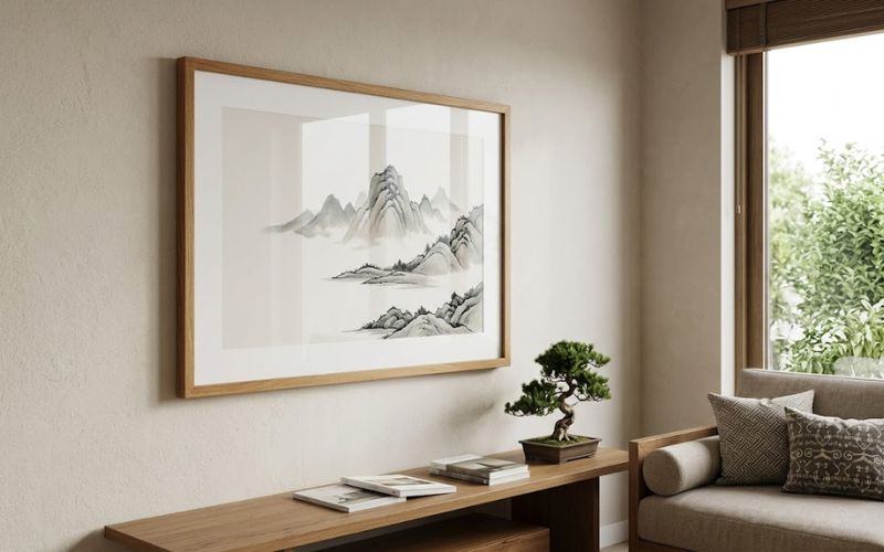 khung tranh 60x90 mica