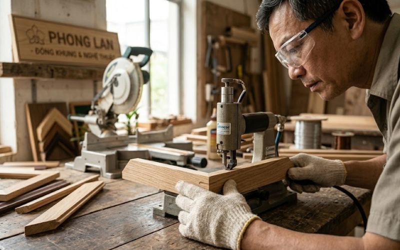 Xử lý góc khung tranh gần đây chuyên nghiệp