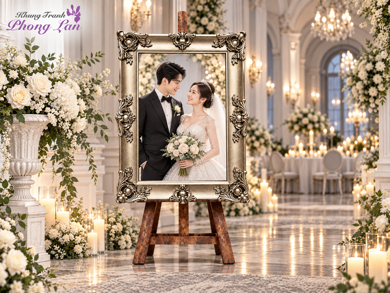 kích thước khung ảnh cưới để cổng