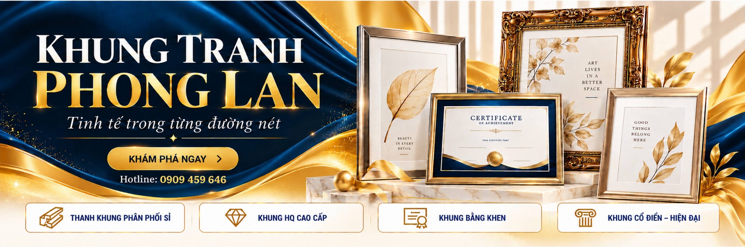 khung tranh phong lan