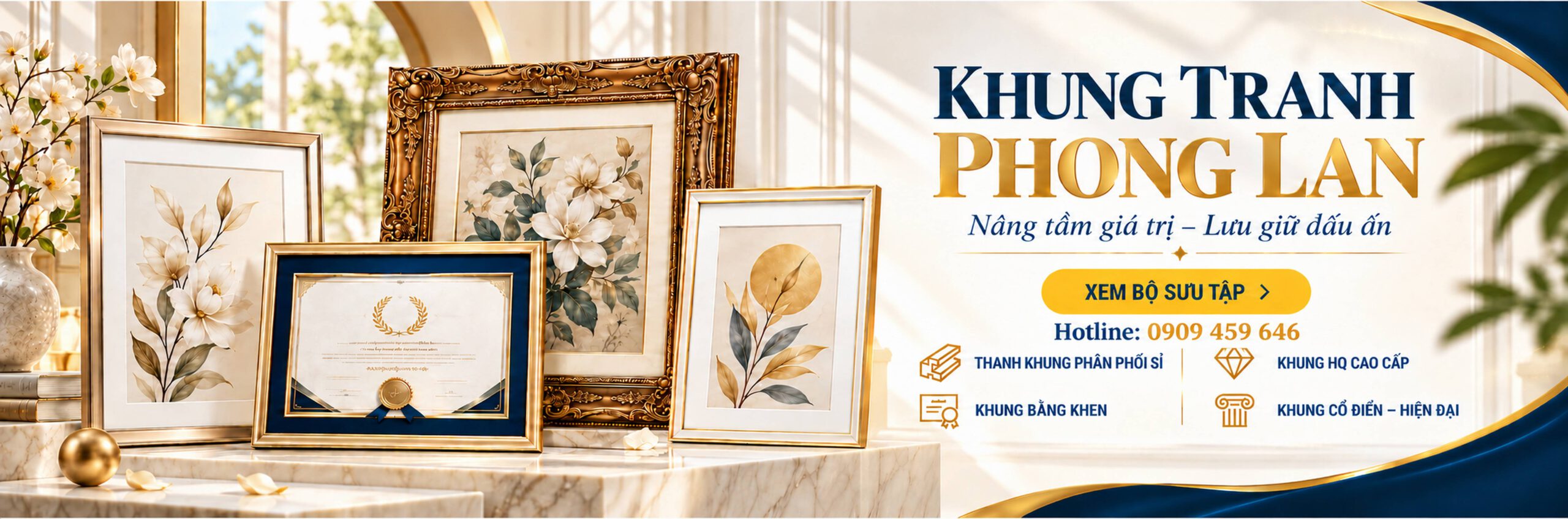 khung tranh phong lan