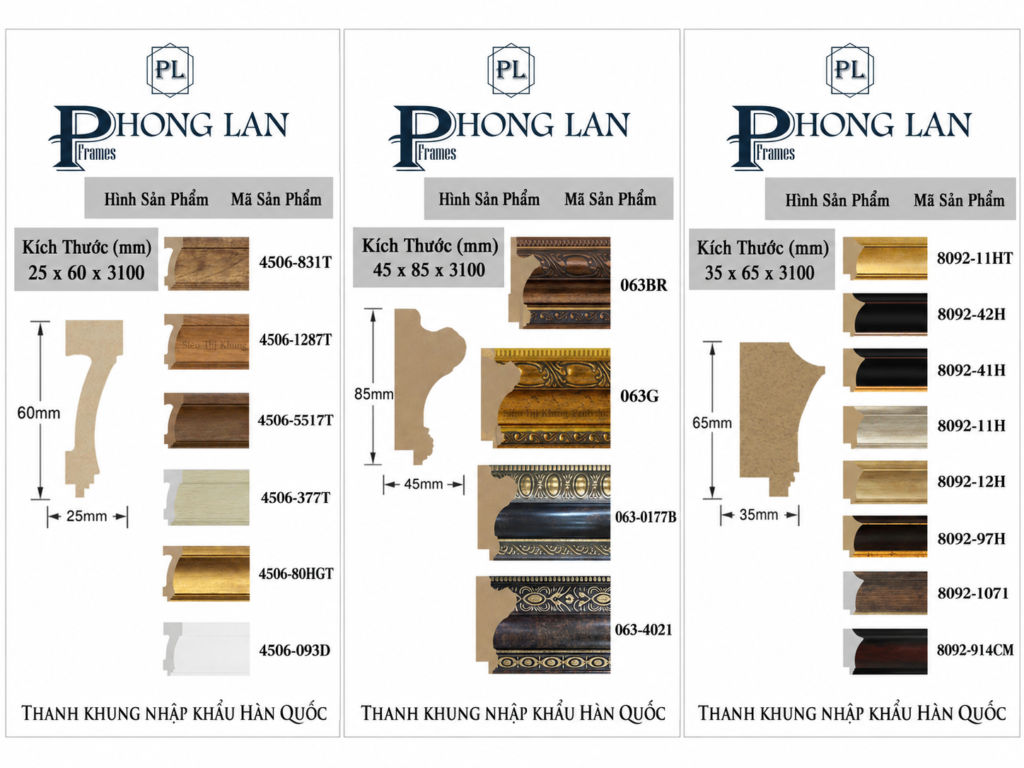 Sỉ phôi khung tranh Hàn Quốc